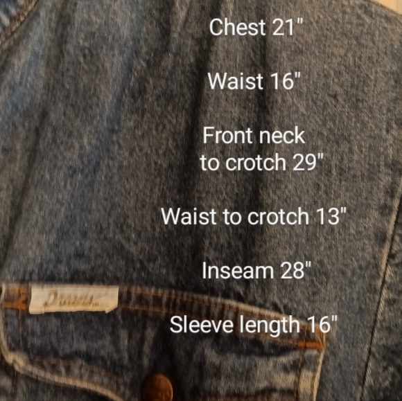 Vintage Dreams Junior's Denim Jumpsuit Size 9/10 - Picture 12 of 12